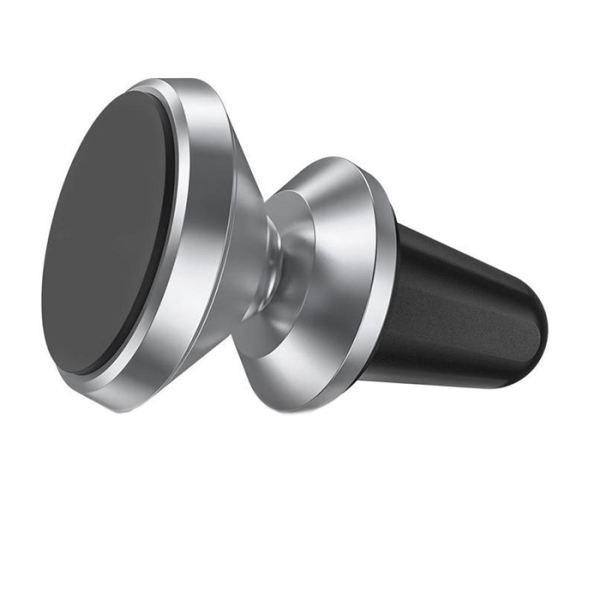 360 Universal Magnetic Snap On AIR Vent Car Mount Holder 005 (Silver)